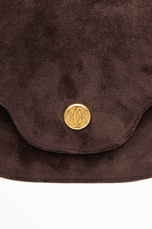Hermès Vintage Suede Pola Bag