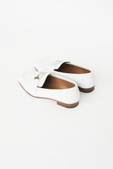 Hermès White & Silver Royal Leather Loafer