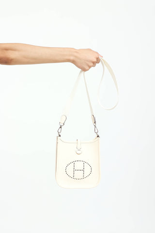 Hermès 2021 Craie Clemence Evelyne I TPM 16 Bag