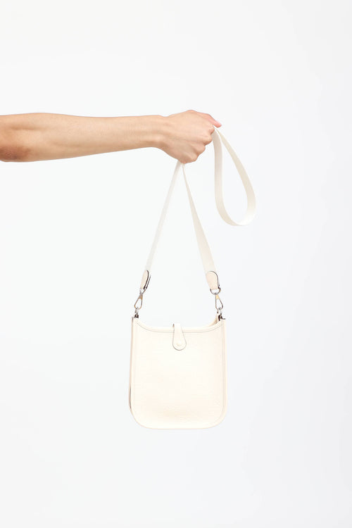 Hermès 2021 Craie Clemence Evelyne I TPM 16 Bag