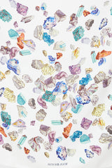 Hermès 2009 White & Multi Mineraux 90 Scarf