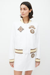 Hermès White & Multicolour Patched Co-Ord Set