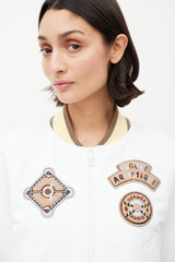 Hermès White & Multicolour Patched Co-Ord Set