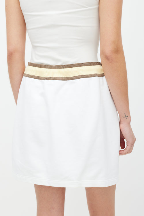 Hermès White & Multicolour Patched Co-Ord Set