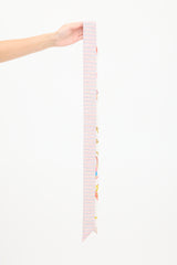 Hermès White & Multicolour Silk Brides De Gala Twilly
