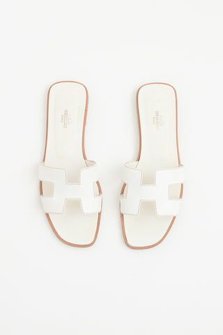Hermès Havane Leather Oran  Sandal