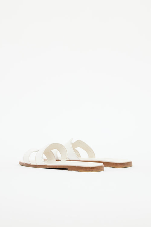Hermès Havane Leather Oran  Sandal