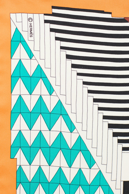 Hermès Promenade Au Faubourg 90 Silk Scarf