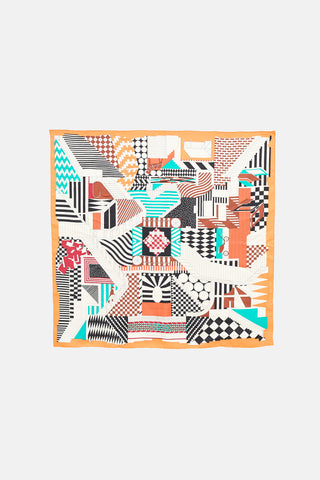 Hermès Promenade Au Faubourg 90 Silk Scarf