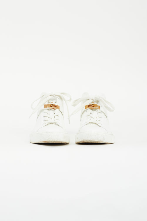 Hermès White Daydream High Top Sneaker