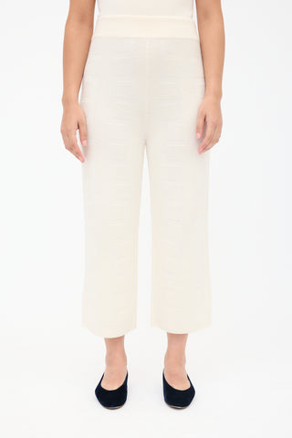 Hermès Wool Geometric Jacquard Pant