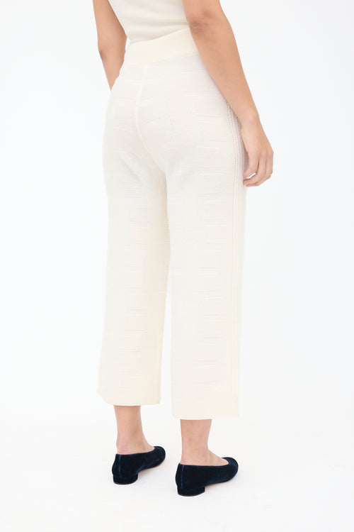 Hermès Wool Geometric Jacquard Pant
