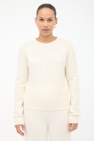 Hermès Wool Geometric Jacquard Sweater