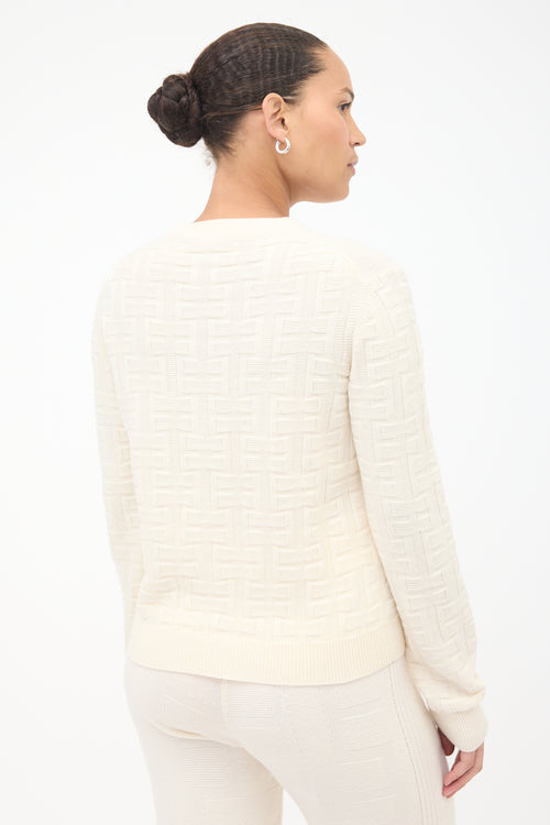 Hermès Wool Geometric Jacquard Sweater