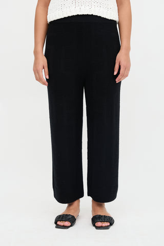 Hermès Wool Logo Jacquard Pant