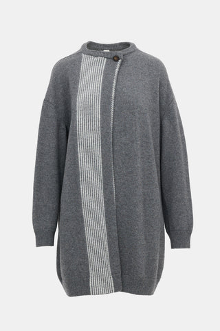 Hermès Wool Striped Cardigan