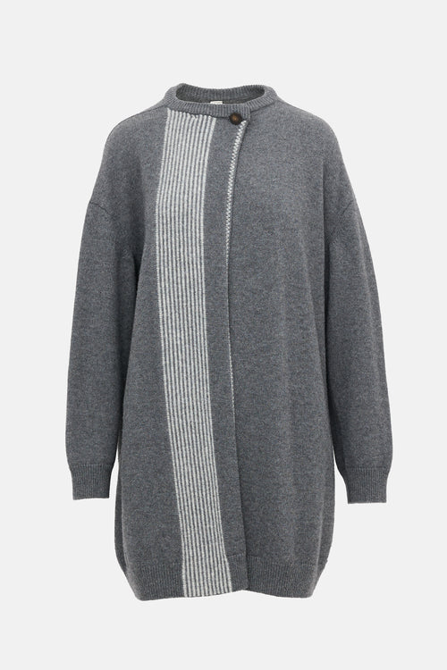 Hermès Wool Striped Cardigan