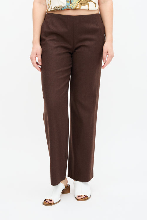 Hermès Wool Wide Leg Trouser