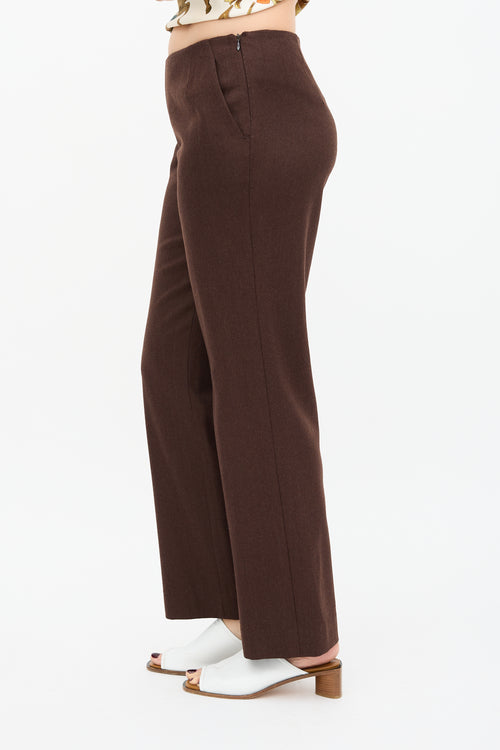 Hermès Wool Wide Leg Trouser