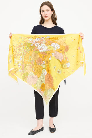 Hermès Cashmere Robe Legere Triangular Scarf