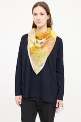 Hermès Cashmere Robe Legere Triangular Scarf