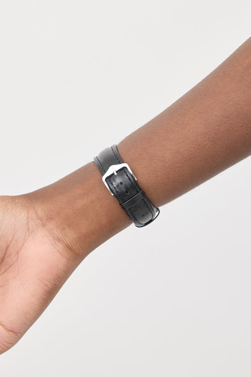 Hermès Silver & Black Cape Cod Watch