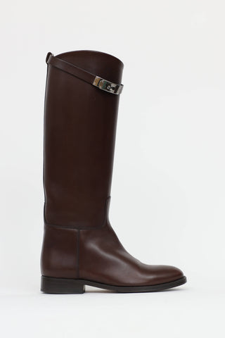 Hermès Kelly Leather Jumping Boot