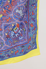 Hermès Silk L’Aimable Autorisation du Lalbhai 140 Scarf