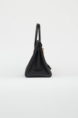 Hermès 2020 Noir Togo & Exotic Leather Birkin 30 Touch Bag
