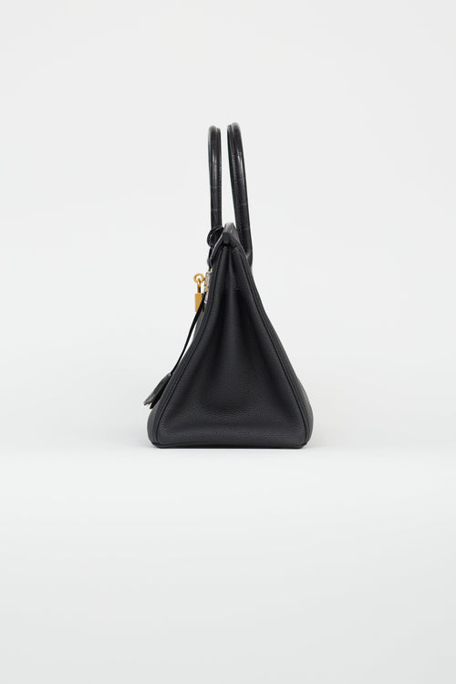 Hermès 2020 Noir Togo & Exotic Leather Birkin 30 Touch Bag