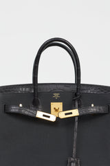 Hermès 2020 Noir Togo & Exotic Leather Birkin 30 Touch Bag