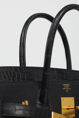 Hermès 2020 Noir Togo & Exotic Leather Birkin 30 Touch Bag