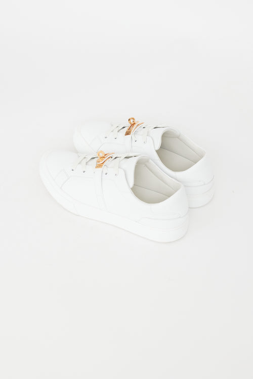 Hermès White Leather Day Sneaker