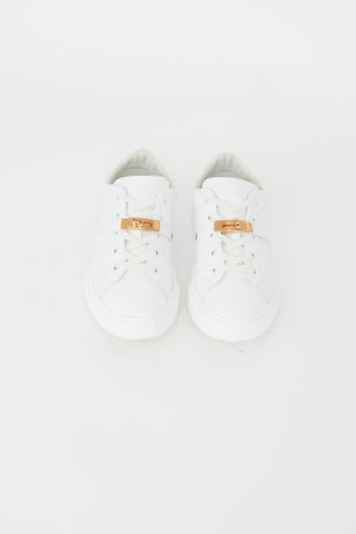 Hermès White Leather Day Sneaker