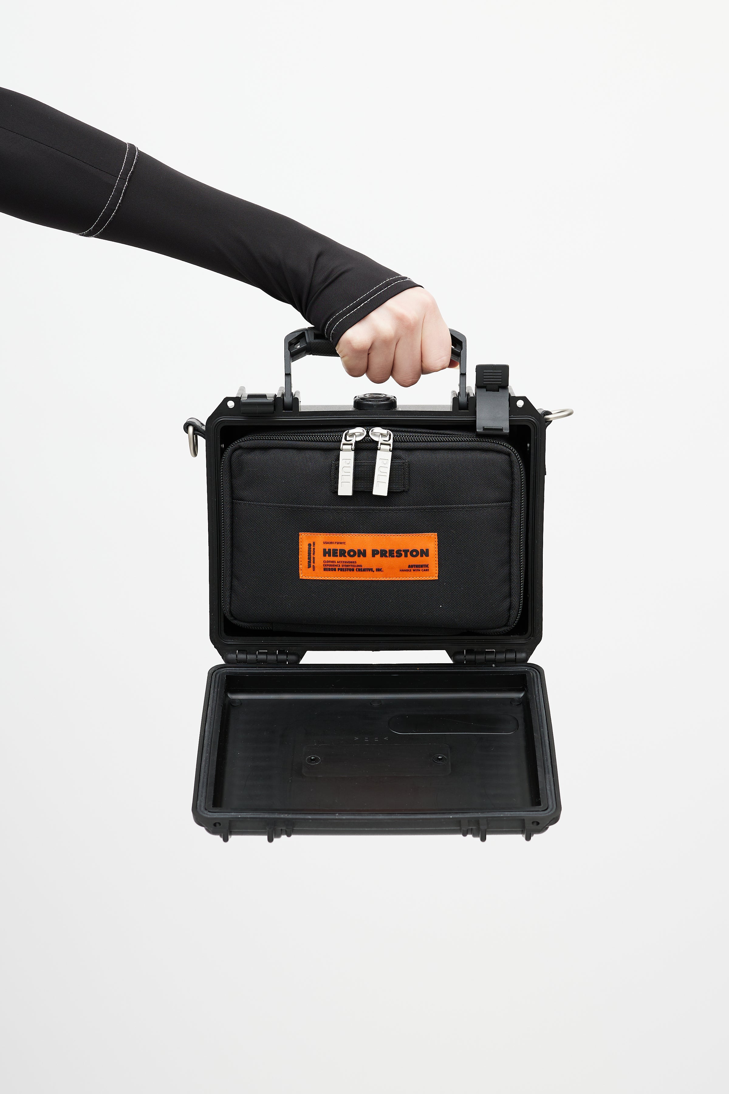 Heron Preston // Black & Orange Toolbox Bag – VSP Consignment