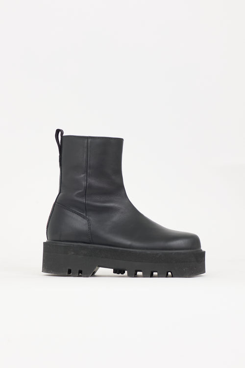 Heron Preston Leather Platform Boot