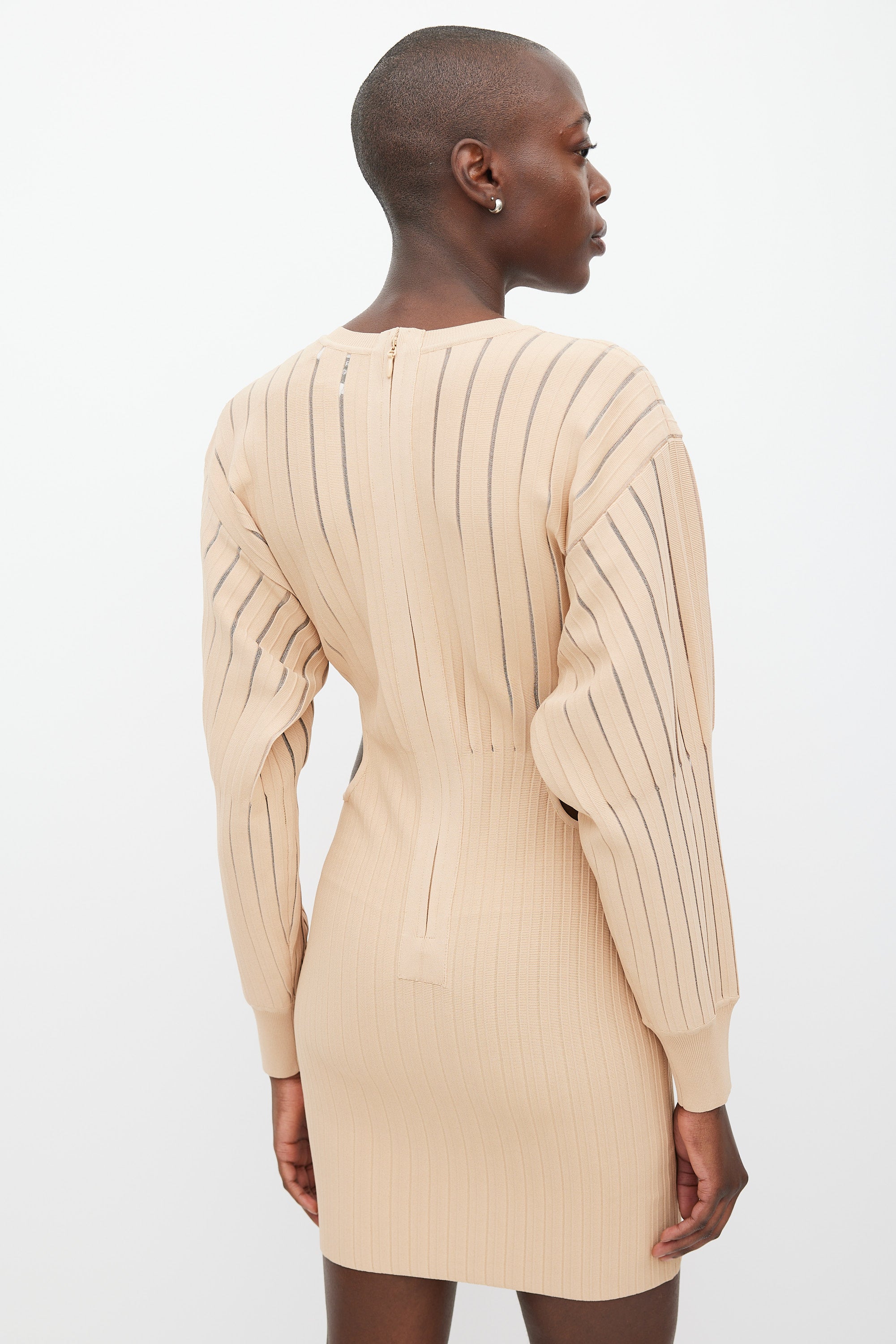 Herv Lger // Ribbed Cut Out Bandage Dress VSP Consignment Herv Lger // Ribbed Cut Out Bandage Dress VSP Consignment