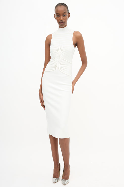 Hervé Léger Chenille Gathered Dress