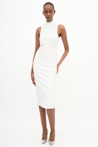 Hervé Léger Chenille Gathered Dress