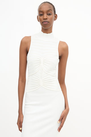 Hervé Léger Chenille Gathered Dress