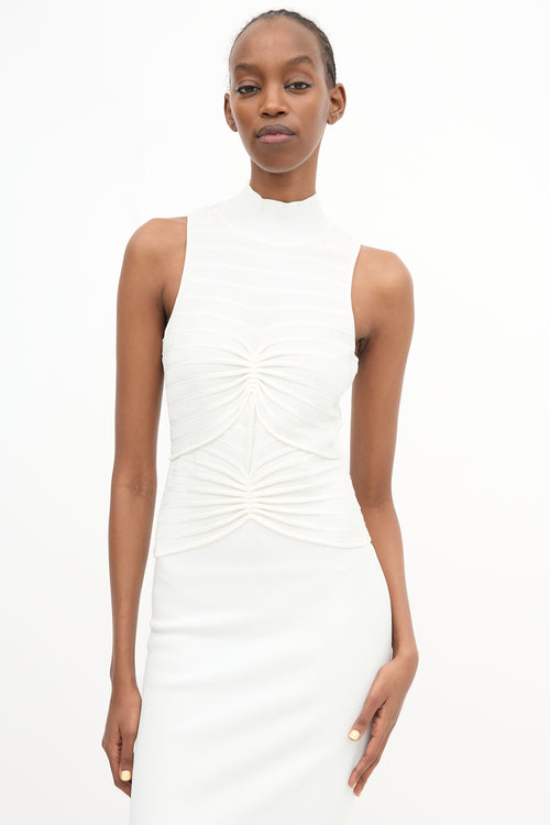 Hervé Léger Chenille Gathered Dress