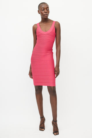 Hervé Léger // Pink Bandage Maxi Dress – VSP Consignment