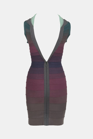 Hervé Léger Gradient Bandage Dress