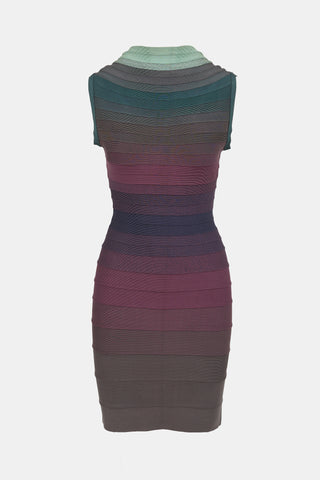 Hervé Léger Gradient Bandage Dress
