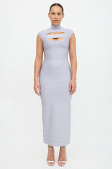 Hervé Léger Bandage Cut Out Maxi Dress