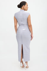 Hervé Léger Bandage Cut Out Maxi Dress
