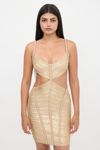 Hervé Léger SS 2012 Braided Bandage Dress