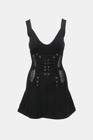 Hervé Léger Strappy Bandage Dress