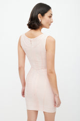 Hervé Léger Pink Bandage Dress