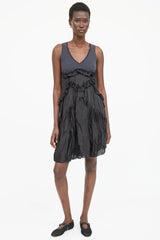 High Polka Dot Ruffle Dress